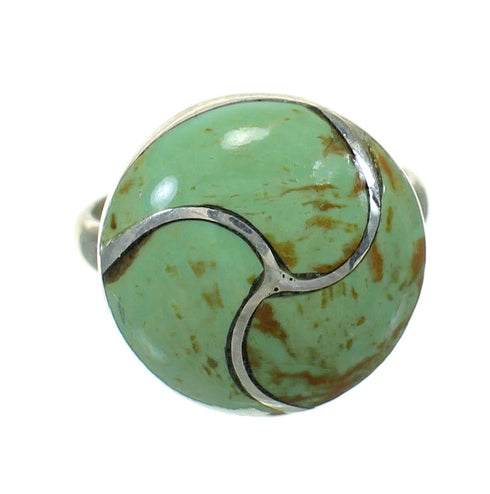 Authentic Sterling Silver Turquoise Southwest Jewelry Ring Size 4-1/4 AX86311